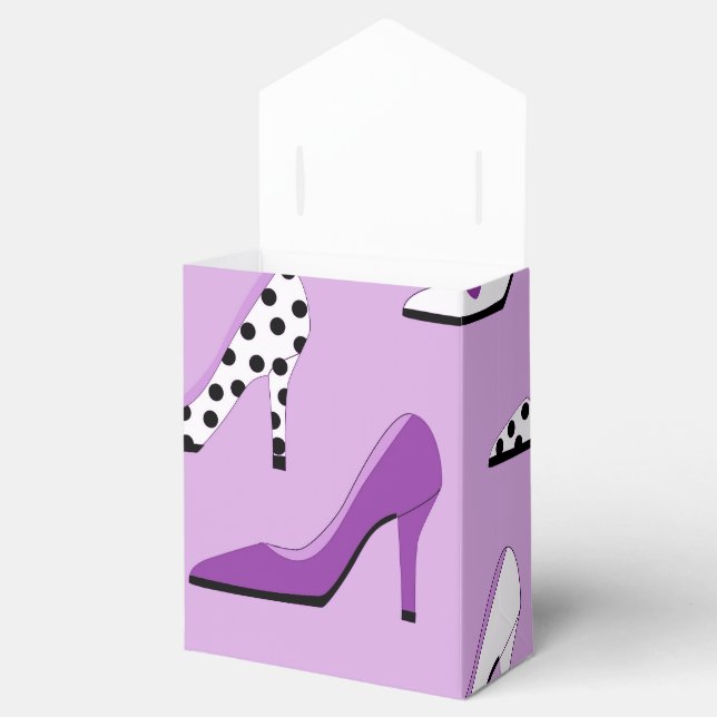 Ballotins Joli violet Deluxe hauts talons (Ouvert)