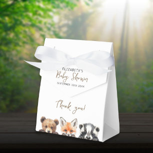 Ballotins Jolie aquarelle Baby shower d'animaux de bois