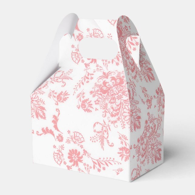 Ballotins Jolie boîte de design Damask rose (Verso)