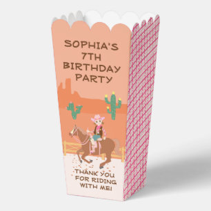 Ballotins Jolie Cowgirl et cheval fête d'anniversaire