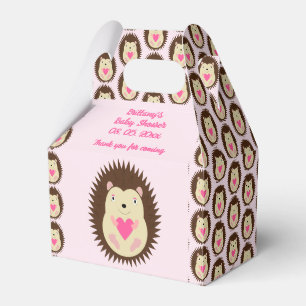 Ballotins Jolie Fête de Naissance de Bébé Fille Hérisson Ros