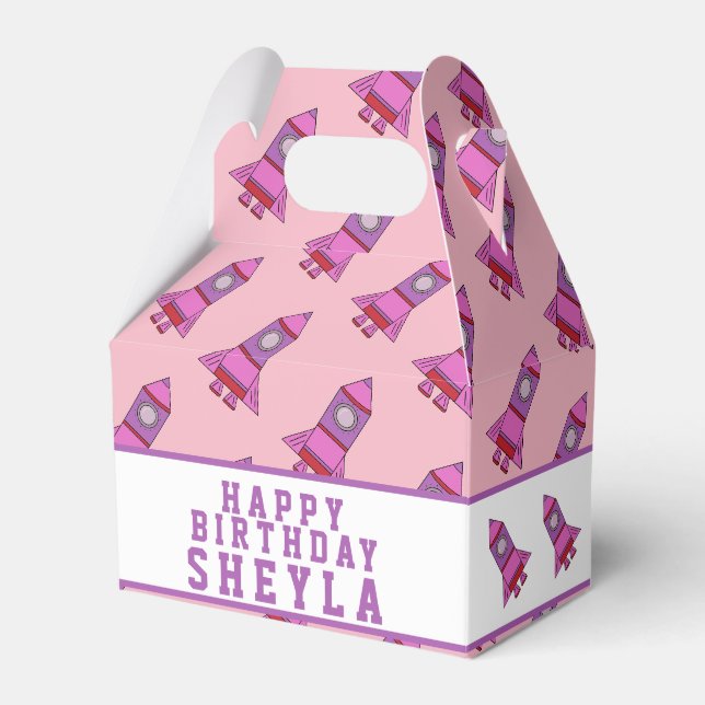 Ballotins Jolie Rocket Rose fille Anniversaire (Verso)