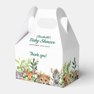 Ballotins Jolis Animaux de Safari Aquarelle Baby Shower