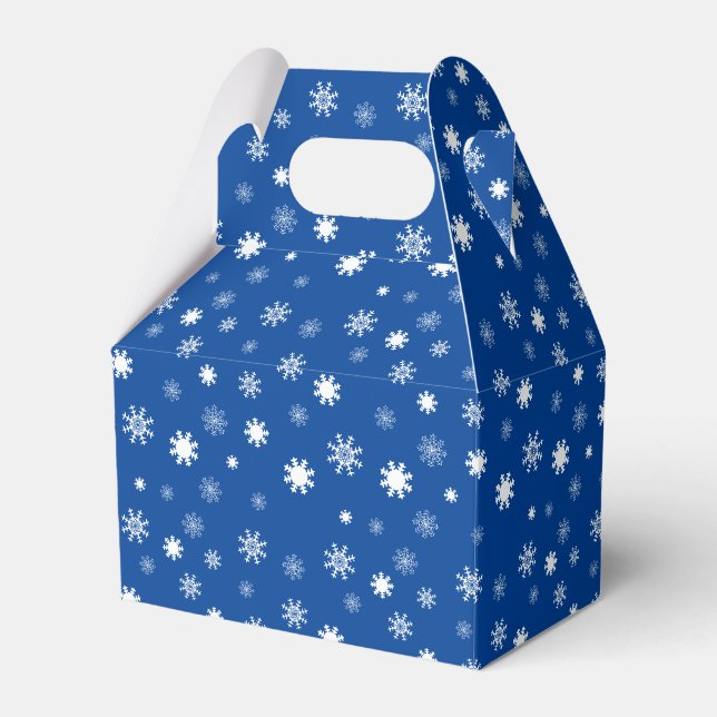Ballotins Jouer Blanc Monochrome Flakes de neige Graphique (Verso)