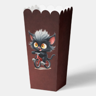 Ballotins Jouer Chat Noir sur Bicycle Rouge