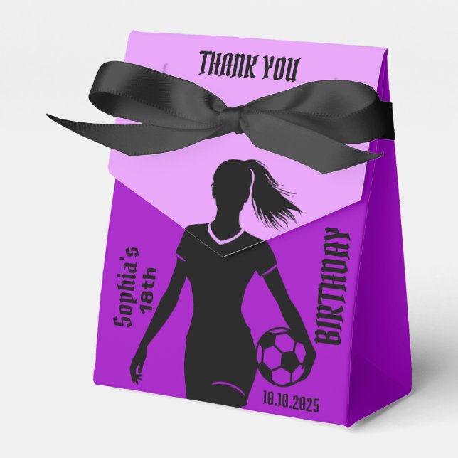 Ballotins Joueuse de football fille, équipe de filles de foo (Verso)
