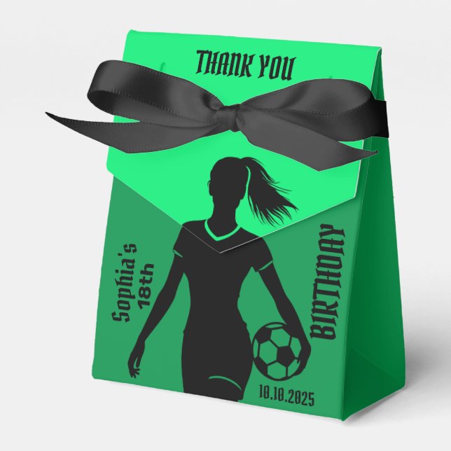 Ballotins Joueuse de football fille, équipe de filles de foo (Verso)