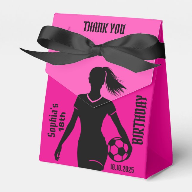 Ballotins Joueuse de football fille, équipe de filles de foo (Verso)