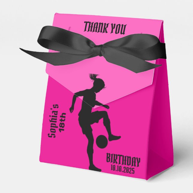 Ballotins Joueuse de football fille, équipe de filles de foo (Verso)