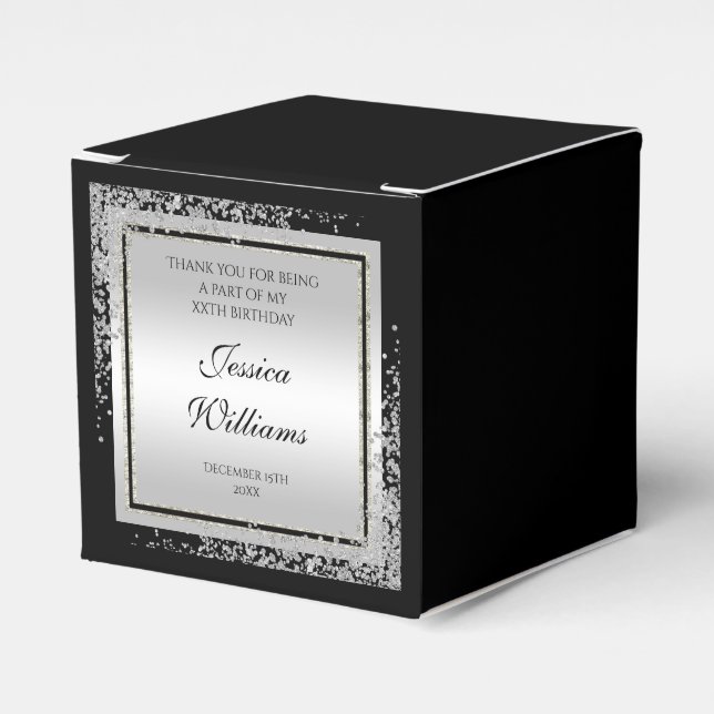 Ballotins Jour d'anniversaire des coins de Confetti en Argen (Verso)