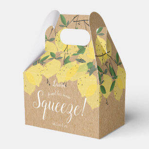 Ballotins Journée de mariage Rustic Main Squeeze Lemons 