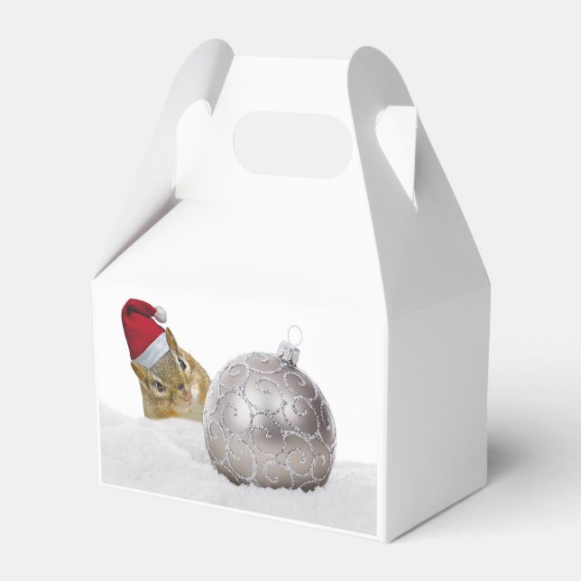 Ballotins Jours de Noël d'argent et de neige à Chipmunk (Arrière)
