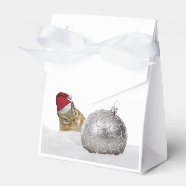Ballotins Jours de Noël d'argent et de neige à Chipmunk (Verso)