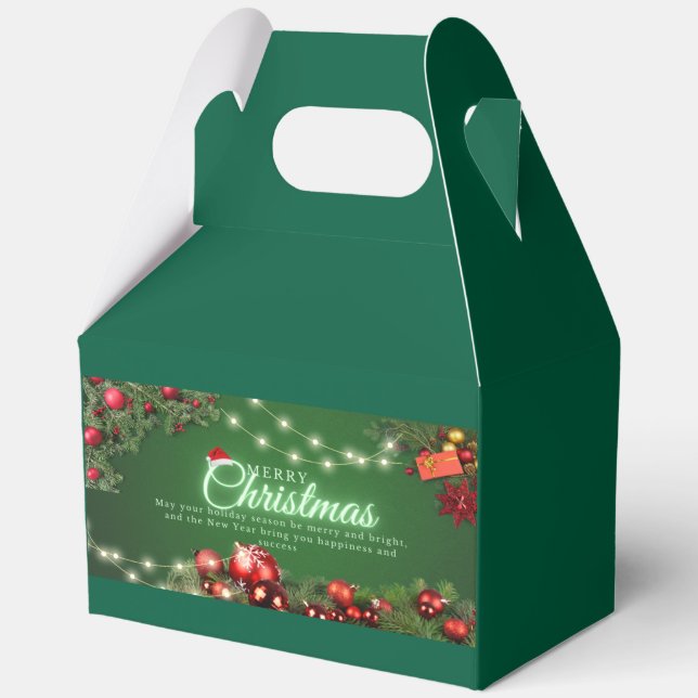 Ballotins Joyeuse boîte cadeau de Noël avec Orna Festive (Verso)