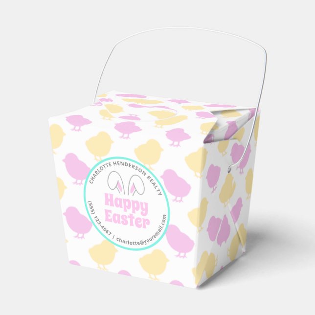 Ballotins Joyeuse fête des bébés lapins de Pâques (Verso)