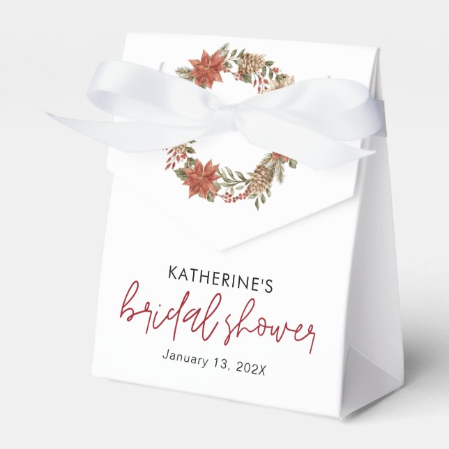 Ballotins Joyeuse petite fête de Noël de mariage d'hiver  (Verso)