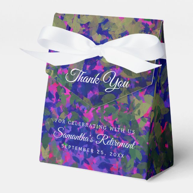Ballotins Joyeuse retraite Purple Blue Garden Main peinte (Verso)