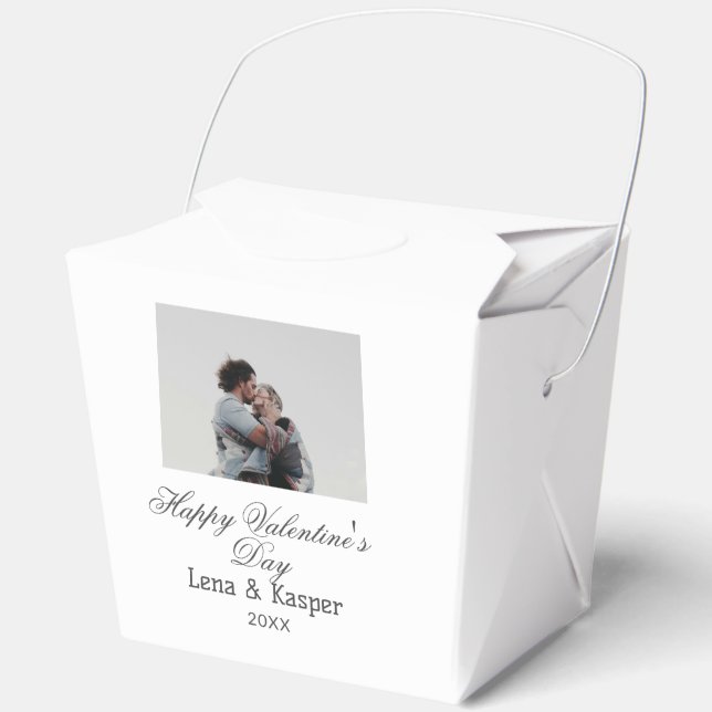 Ballotins Joyeuse Saint-Valentin couple photo moderne simple (Recto)