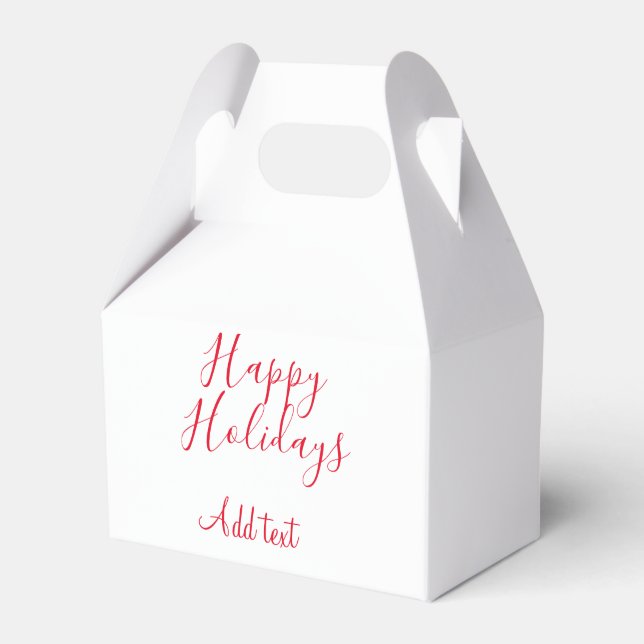 Ballotins Joyeuses fêtes Noël calligraphie rouge simple mi (Verso)