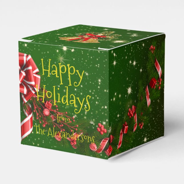 Ballotins Joyeuses Vacances Famille Souhaite Noël Baubles (Verso)