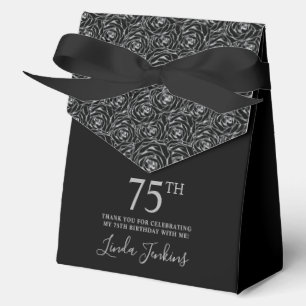 Ballotins Joyeux 75e Anniversaire Roses à Paillettes d'Argen