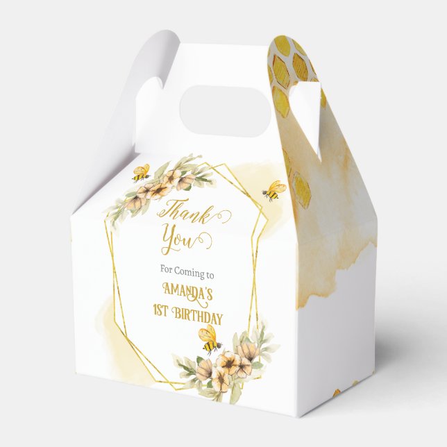 Ballotins Joyeux Abeille de l'Abeille Cadeau de fête d'anniv (Verso)