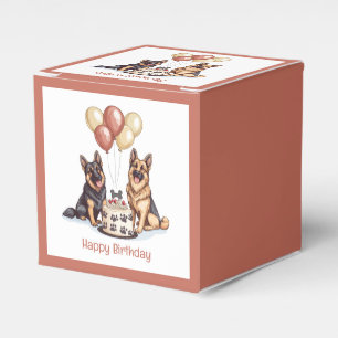 Ballotins Joyeux Anniversaire Chiens berger allemands Gâteau