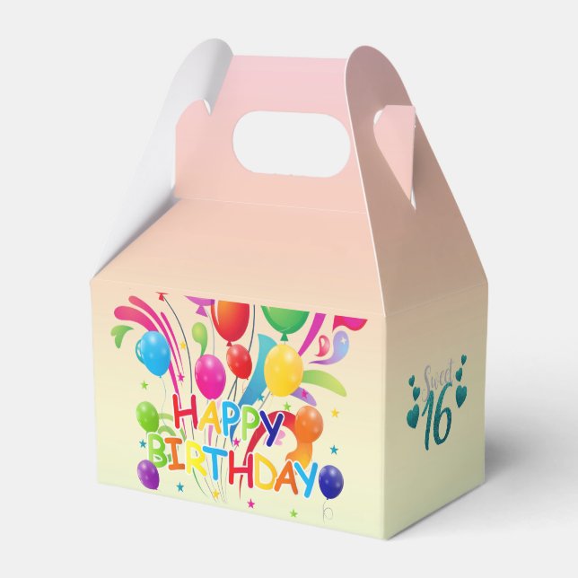 Ballotins Joyeux Anniversaire Doux 16 Seize Ballotin Gable (Verso)