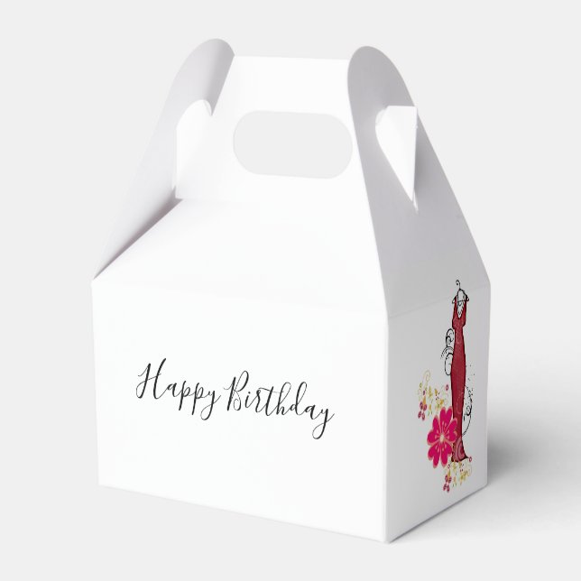 Ballotins Joyeux anniversaire Gable Ballotin Floral robe (Arrière)