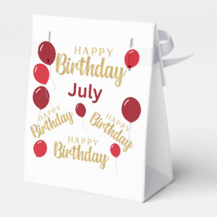 Ballotins Joyeux anniversaire Juillet anniversaires Ballotin