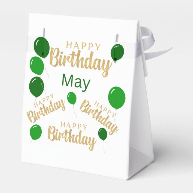 Ballotins Joyeux anniversaire Mai anniversaire Ballotin (Arrière)