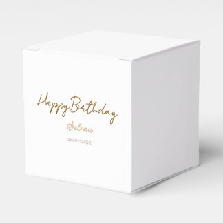 Ballotins joyeux anniversaire nom date marron violet pastel