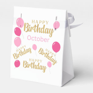 Ballotins Joyeux anniversaire Octobre Anniversaire Ballotin