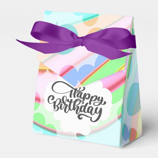 Ballotins Joyeux Ballotin d'anniversaire coloré (Verso)