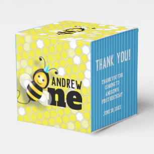 Ballotins Joyeux Bee First Birthday Ballotin 2x2