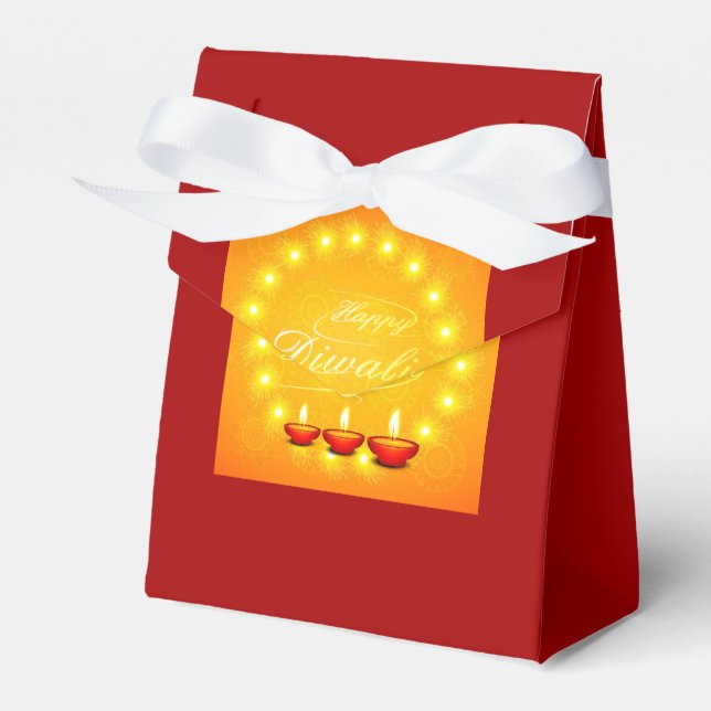 Ballotins Joyeux Diwali Jaune - (Verso)