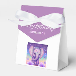 Ballotins Joyeux Eléphant Fleurs violettes Anniversaire Ball