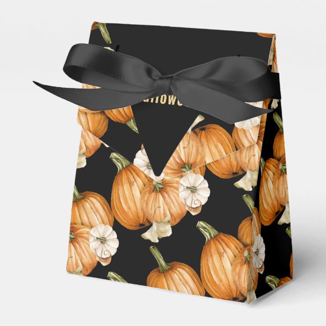 Ballotins Joyeux Halloween Beaux Citrouilles orange (Verso)