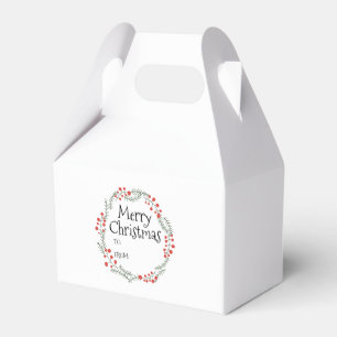 Ballotins Joyeux Noël à partir d'un cadre rustique en couron