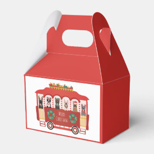 Ballotins Joyeux Noël Français Bulldogs Vacances Trolly