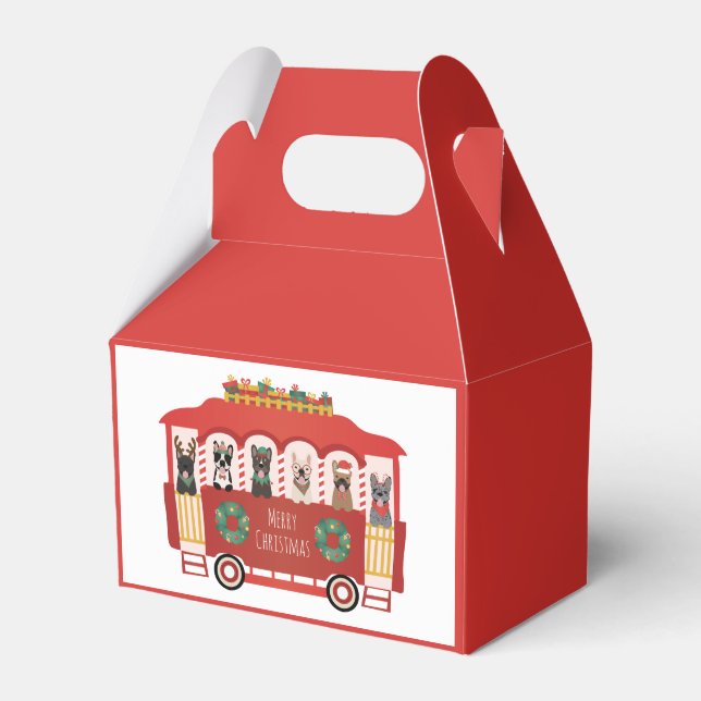Ballotins Joyeux Noël Français Bulldogs Vacances Trolly (Verso)