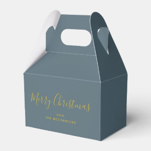 Ballotins Joyeux Noël personnalisé Dusty Blue Party