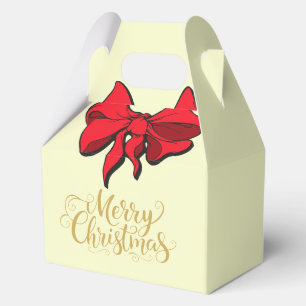Ballotins Joyeux Noël Ruban Rouge Cadeau de Noël 