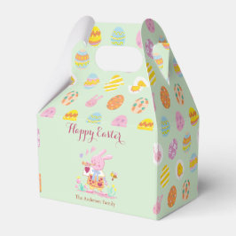 Ballotins Joyeux Pâques Pink Bunny Jardin Oeuf Chasse Vert
