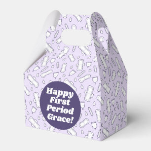 Ballotins Joyeux Premier Période Parti Cute Rose Tampon Pad