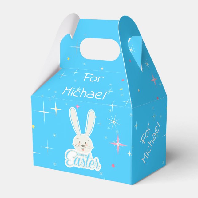 Ballotins Joyeux Printemps de Pâques Vacances lapin mignon o (Arrière)