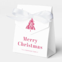 Joyeux sapin rose de Noël personnalisé
