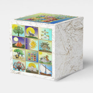 Ballotins Judaica 12 tribus d'Israël Boîte de faveur de Lévi