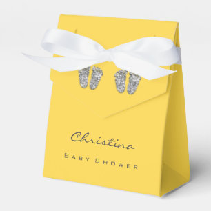 Ballotins Jumeaux baby shower Jumeaux Jumeaux GlitterArgent 