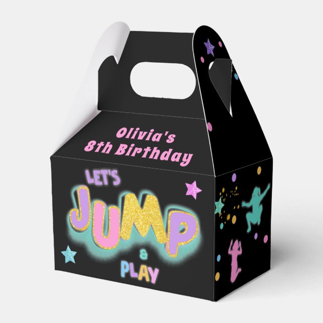 Ballotins Jump Jouer Anniversaire Jump Trampoline Party Favo (Verso)